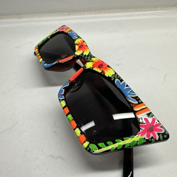 Colorful Hand painted Sunglasses Unisex - Picture 7 of 13